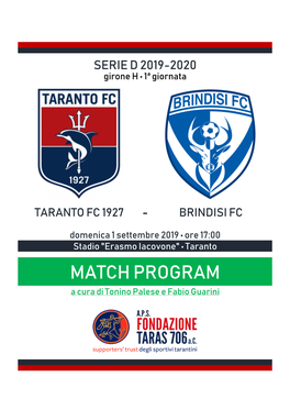 Match Program