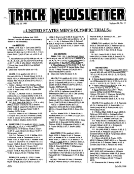 United States Men's Olympic Trials