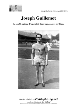 Joseph Guillemot… Il Fit Une Réapparition Éblouissante Quelques Semaines Après Les Jeux Pour Remporter Le Prix Roosevelt, Fin Septembre À Colombes