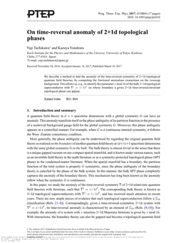 On Time-Reversal Anomaly of 2+1D Topological Phases