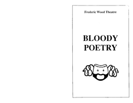 BLOODY POETRY University of British Columbia