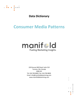 Consumer Media Patterns