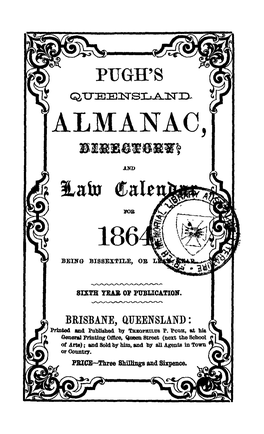 Pughs Alman-Dir Queensland 1864