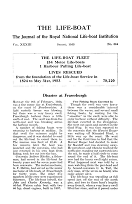 THE LIFE-BOAT the Journal of the Royal National Life-Boat Institution