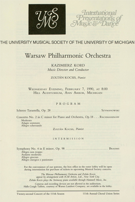 Warsaw Philharmonic Orchestra