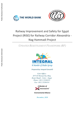 Updated Resettlement Framework (Rf)