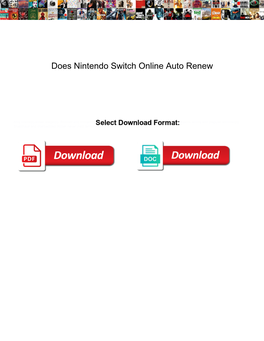 Does Nintendo Switch Online Auto Renew