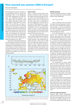 How Unusual Was Autumn 2006 in Europe?