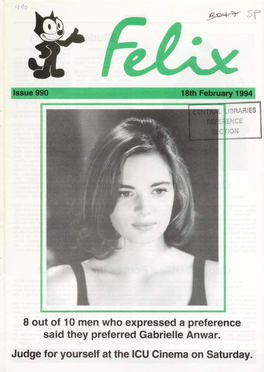 Felix Issue 0985, 1994