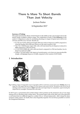 There Is More to Short Barrels Than Just Velocity