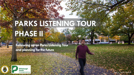 Parks Listening Tour Phase Ii