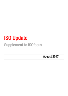 Isoupdate August 2017