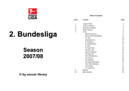2. Bundesliga - Season 2007/08