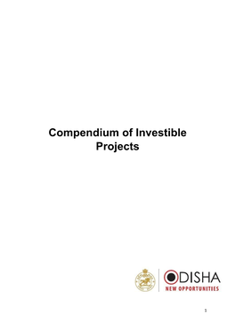 Compendium of Investible Projects