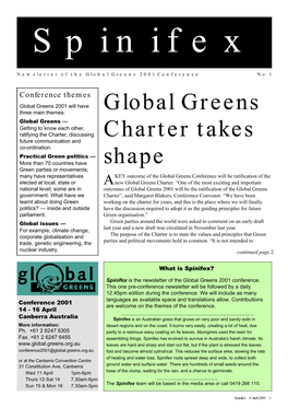 Global Greens Charter Takes Shape