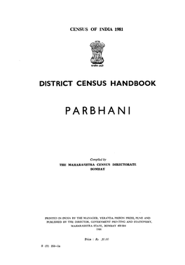 District Census Handbook, Parbhani