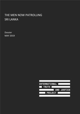 The Men Now Patrolling Sri Lanka | ITJP - JDS