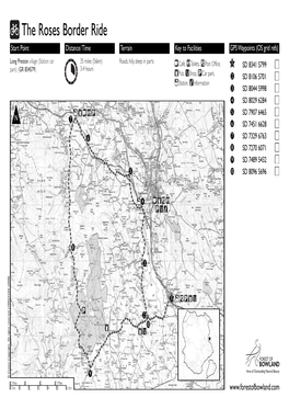 The Roses Border Ride Start Point Distance/Time Terrain Key to Facilities GPS Waypoints (OS Grid Refs)