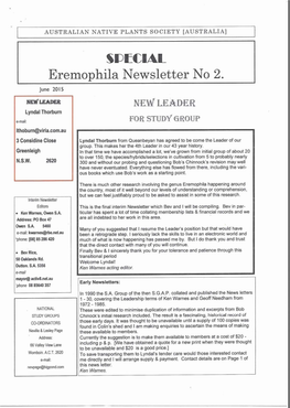 Eremophila Newsletter No 2
