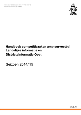 KNVB Bewaarnummer District Oost