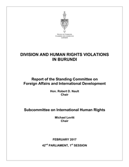 Human Rights Situation in Burundi