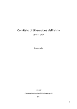 Comitato Di Liberazione Dell'istria