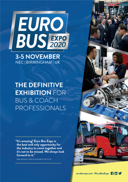 The Definitive Exhibition for Bus & Coach Professionals