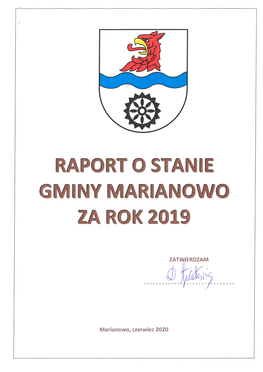 Raport O Stanie Gminy Marianowo Za 2019