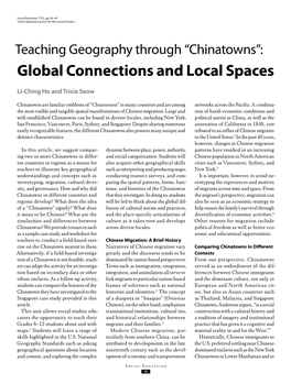 Global Connections and Local Spaces