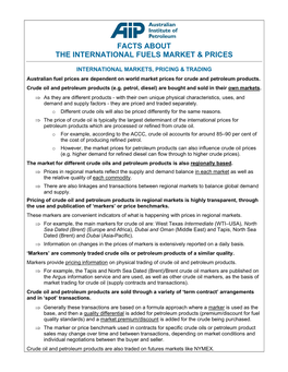 Facts About Petrol Prices