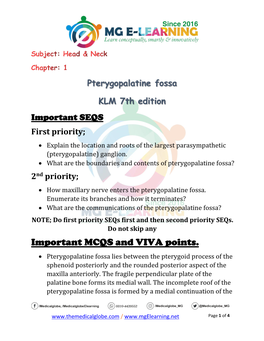 Important MCQS and VIVA Points. 