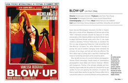 BLOW-UP U.K-Italy (1966)