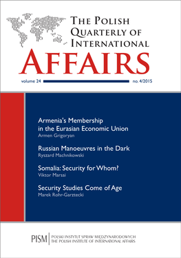 The Polish Quarterly of International Affairs Volume 24 No