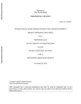 World Bank Document