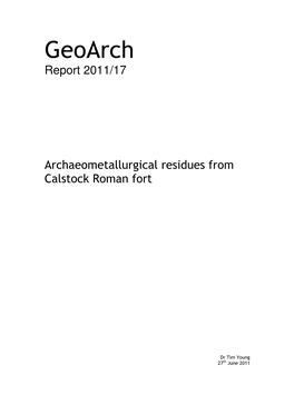 Geoarch Report 2011/17