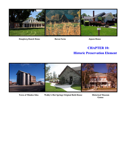 CHAPTER 10: Historic Preservation Element