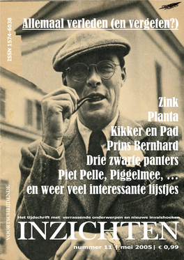 Zink Planta Kikker En Pad Prins Bernhard Drie Zwarte Panters Piet Pelle, Piggelmee, … En Weer Veel Interessante Lijstjes