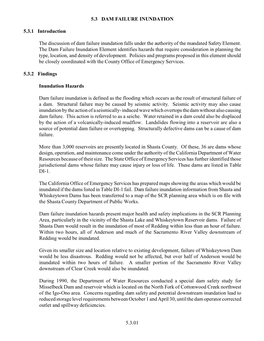 5.3 Dam Failure Inundation