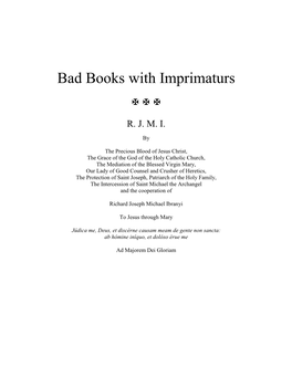 Bad Books with Imprimaturs   