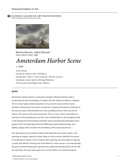 Amsterdam Harbor Scene C