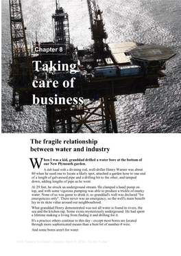 Ch 8, Clearing the Water – Industry, Sept 15, 2014 – by Jim Tucker