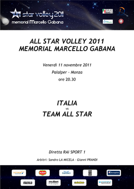 Star Volley 2011 Memorial Marcello Gabana