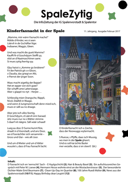 Kinderfasnacht in Der Spale 11