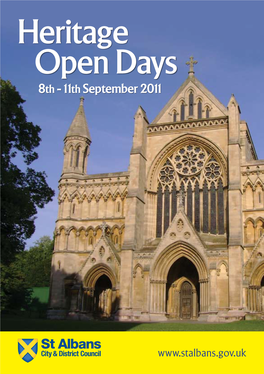 Heritage Open Days 8Th - 11Th September 2011