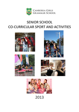 Senior School Co-Curricular Sport and Activities