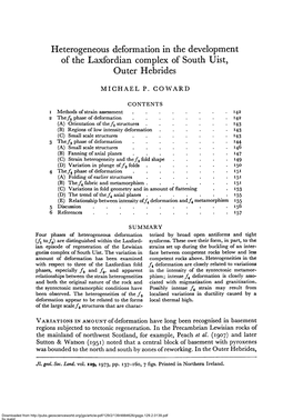 Heterogeneous Deformation in the Development of the Laxfordian Complex of South Uist, Outer Hebrides