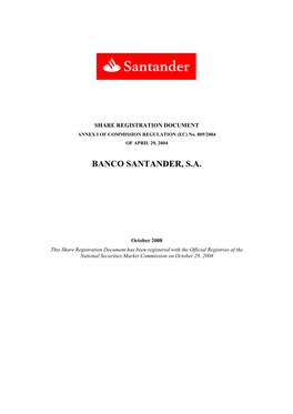 Banco Santander, S.A