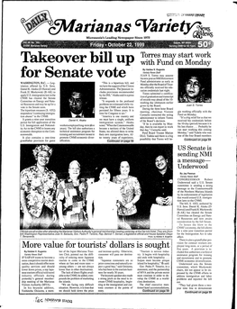 Takeover Bill .Up for Senate Vote