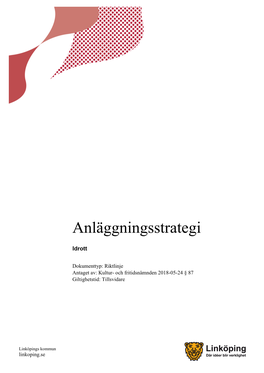 Anläggningsstrategi