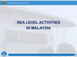 Sea Level Activities in Malaysia